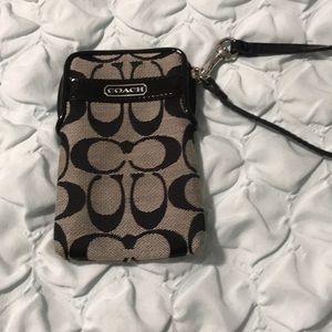 Coach wrist wallet and small phone holder